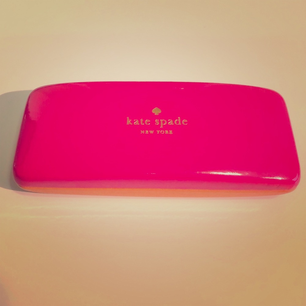 Kate Spade Pink/Orange Hard Glasses Case